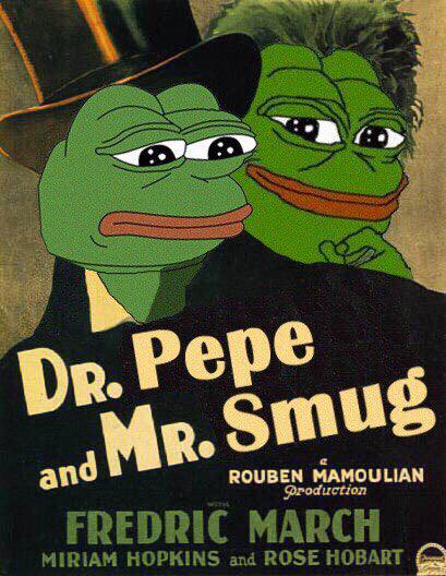 Pepe The Frog Dr. Pepe and Mr. Smug