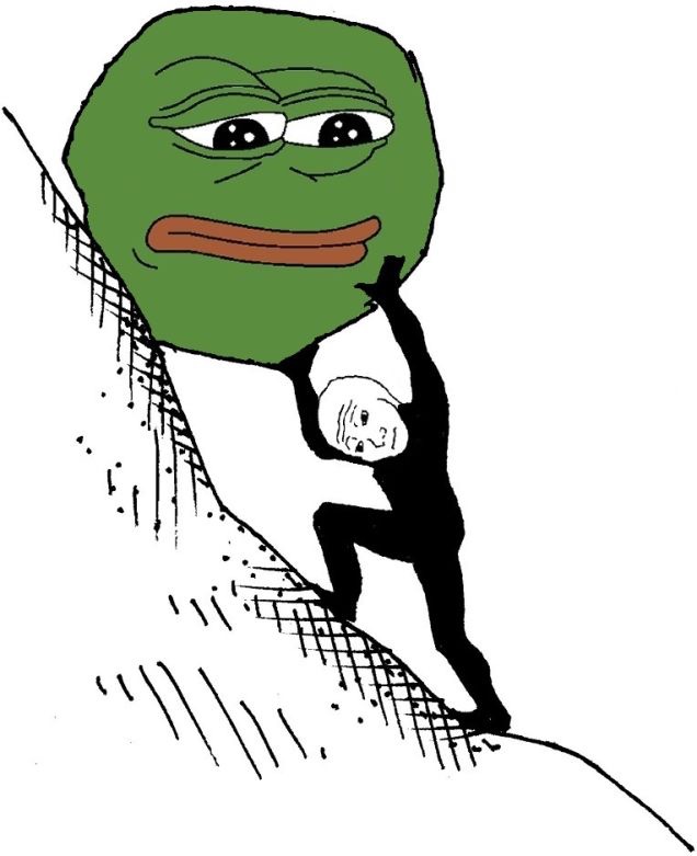 Pepe The Frog Sysyphus
