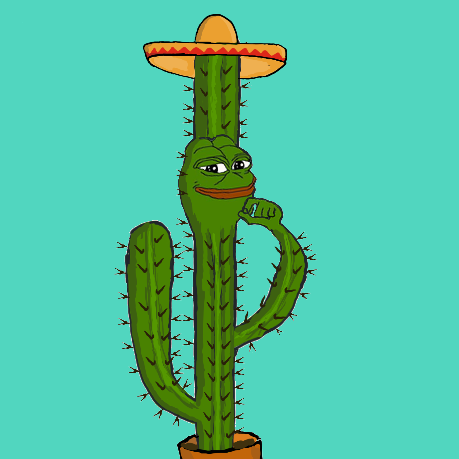 Pepe The Frog Cactus
