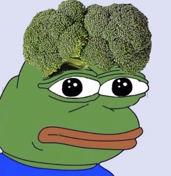 Broccoli Hair Pepe - Pepe The Frog