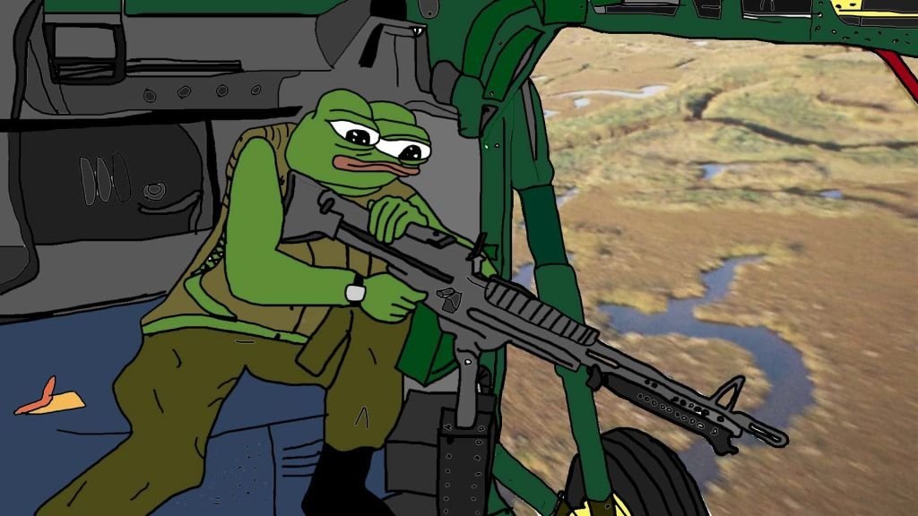 Door gunner Pepe - Pepe The Frog