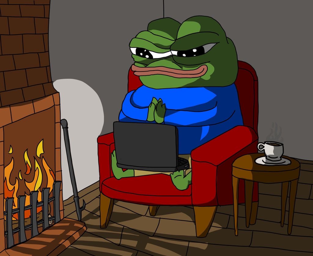Pepe The Frog Rubbing Hands Laptop Pepe