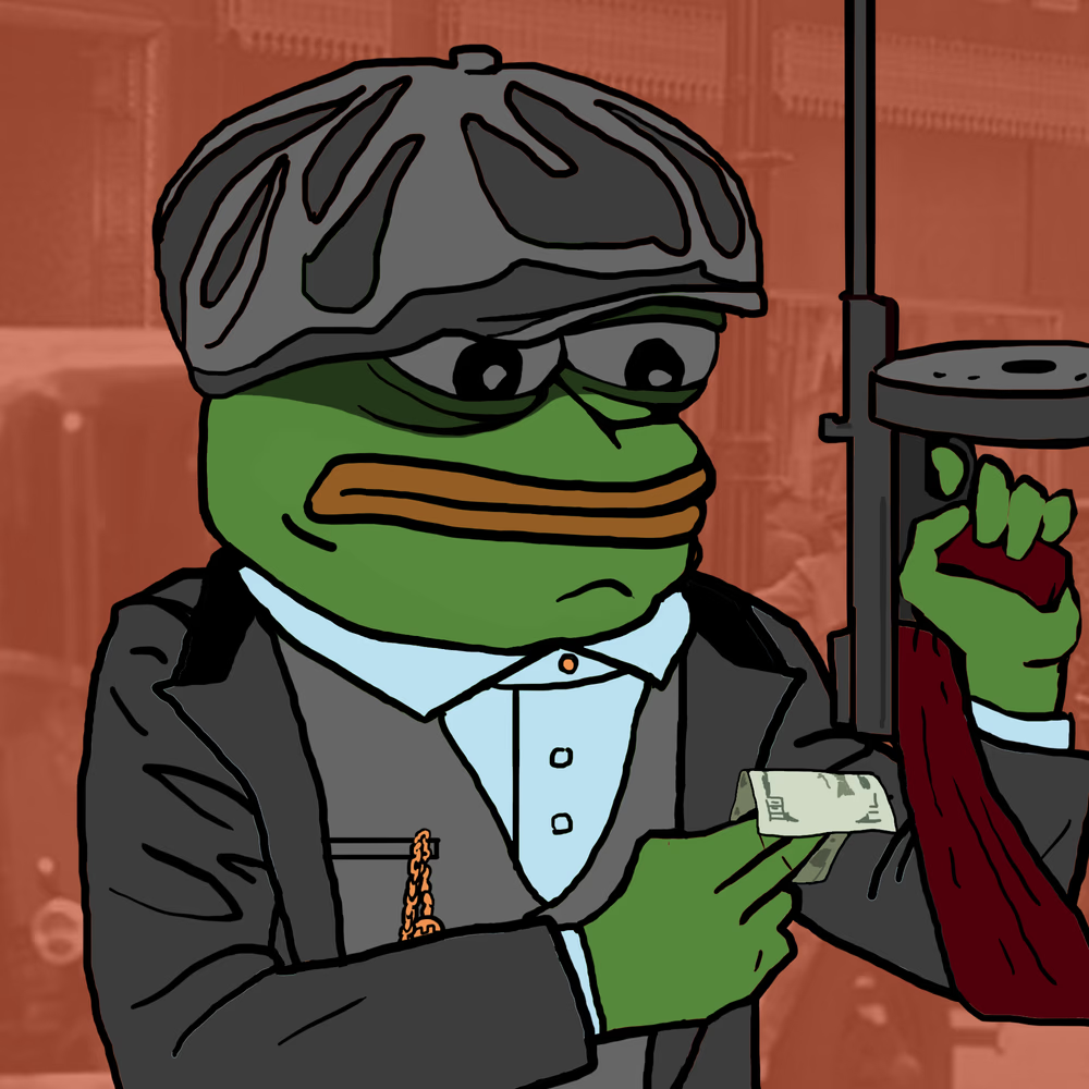 Pepe The Frog Old School Gangster Pepe