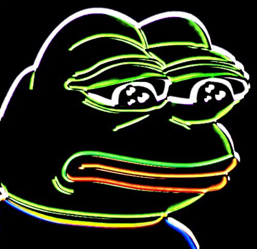 Pepe The Frog Neon