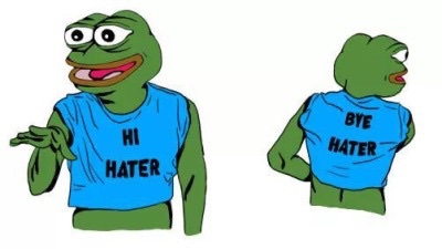 Pepe The Frog Hi hater - Bye hater