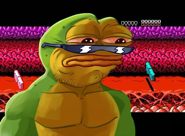 Battletoads Wind Tunnel Frustration - Pepe The Frog