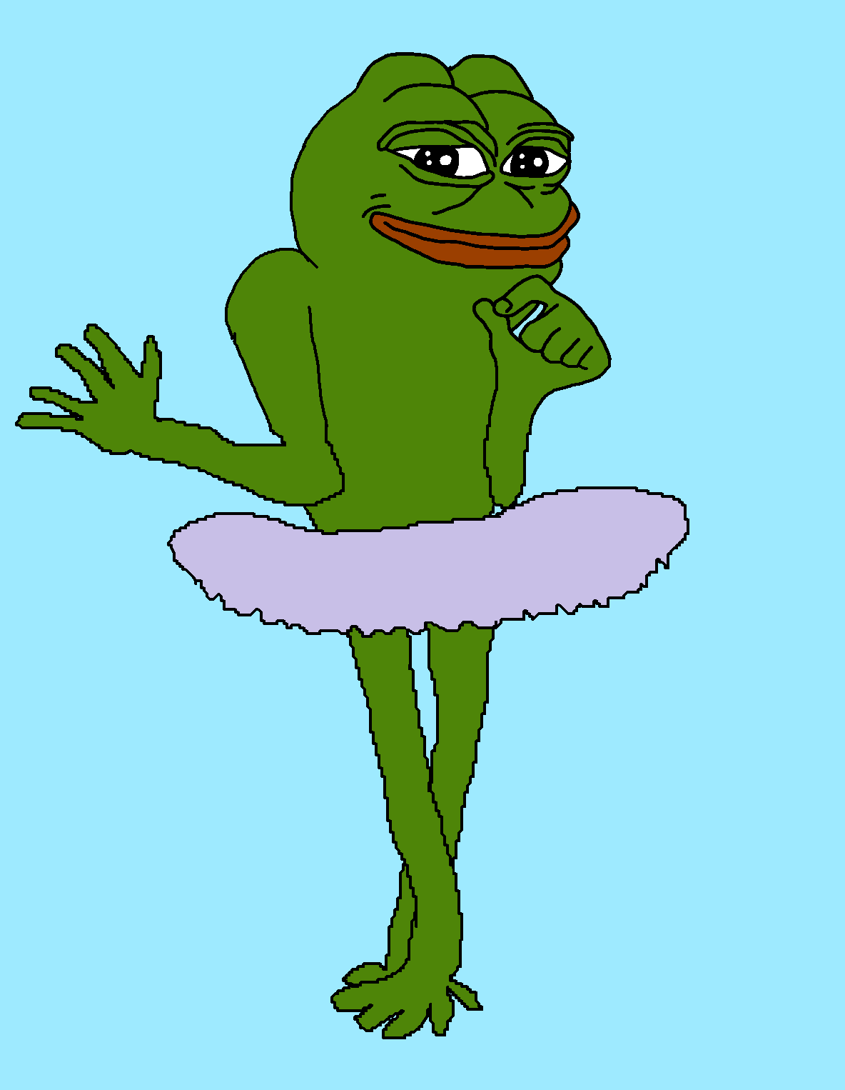 Pepe The Frog Ballerina