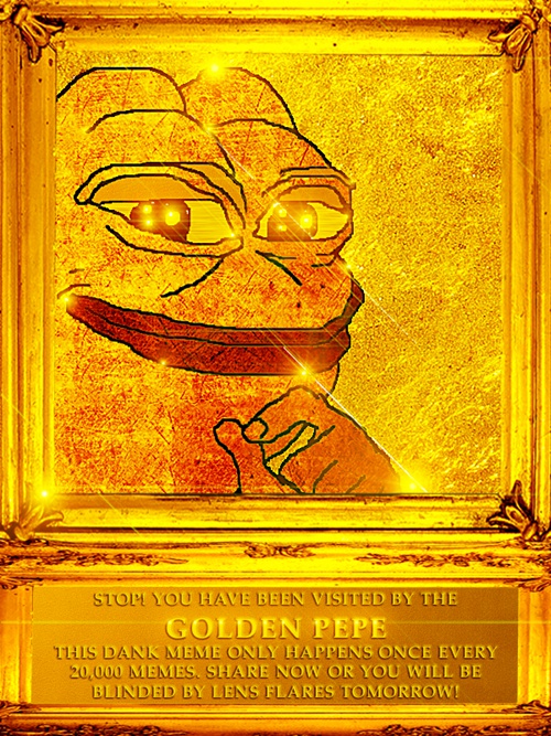 Golden Pepe - Pepe The Frog