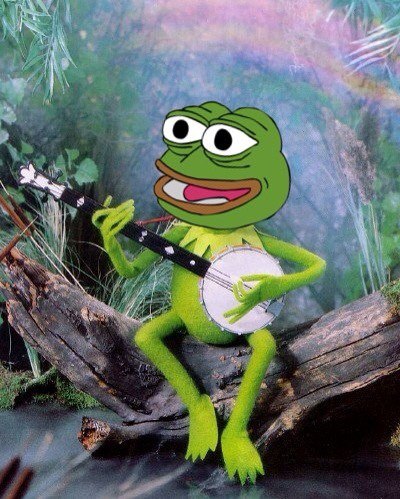 Pepe The Frog Pepe with banjo