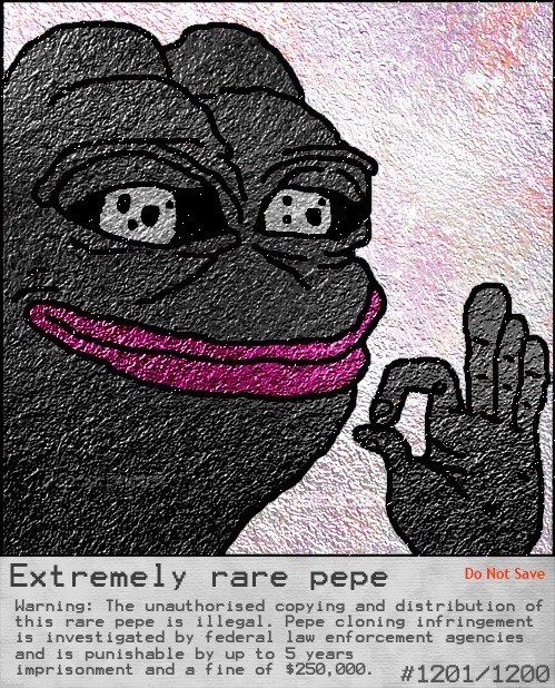 Pepe The Frog Extremely Rare Pepe