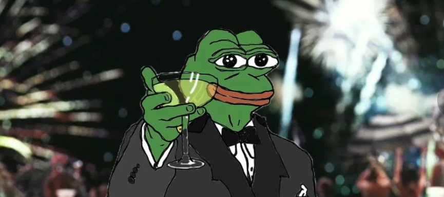 Leonardo Dicaprio Cheers Champagne Pepe - Pepe The Frog