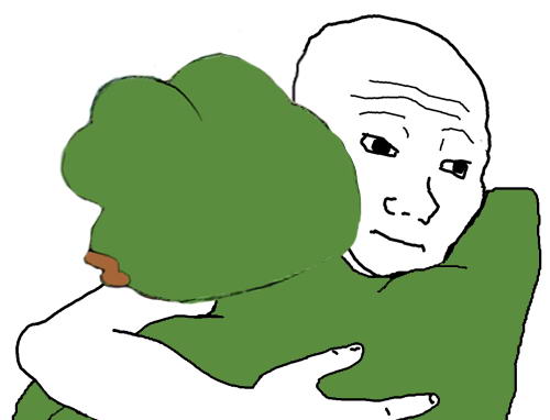 Pepe The Frog Hugs