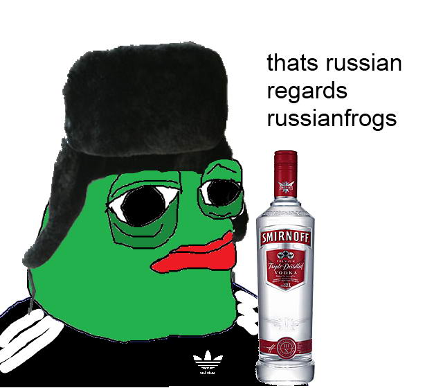 That's russian - Pepe The Frog
