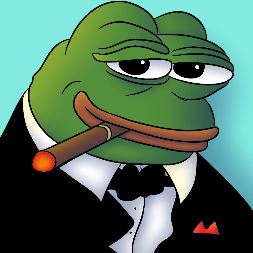 Pepe The Frog Cigar Tuxedo Pepe