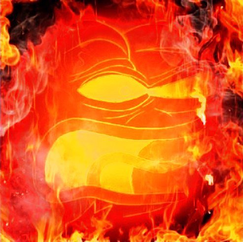 Angry Rage Fire Pepe - Pepe The Frog