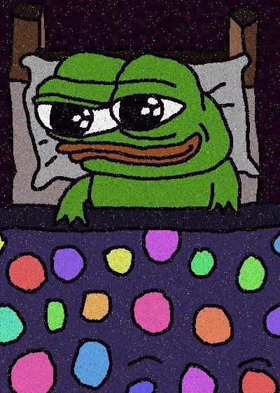 Pepe in bed - Pepe The Frog