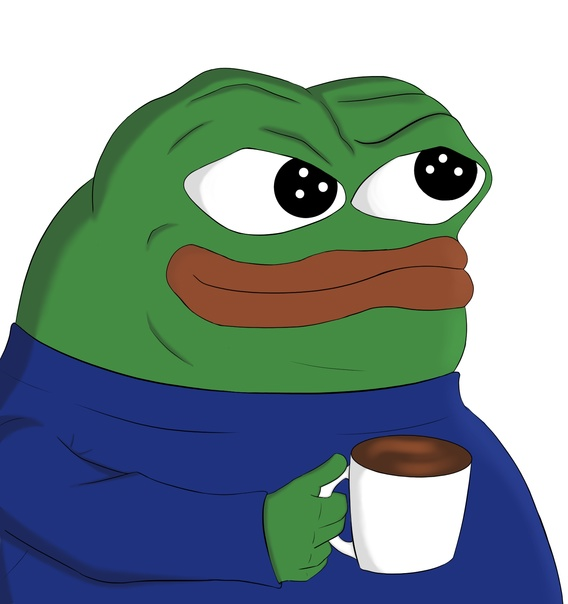 Pepe The Frog Pepe with cup