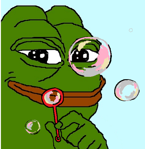 Pepe The Frog Bubbles