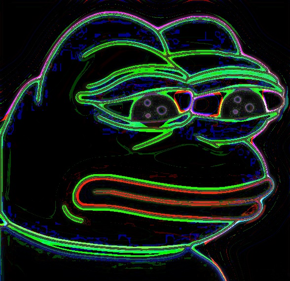 Pepe The Frog Neon