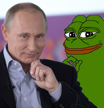 Smug Putin