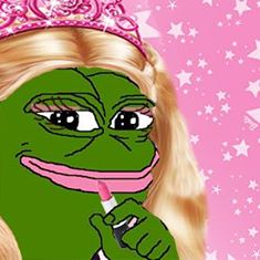 Pepe The Frog Pink Princess