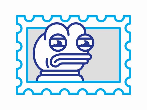 Postage stamp - Pepe The Frog