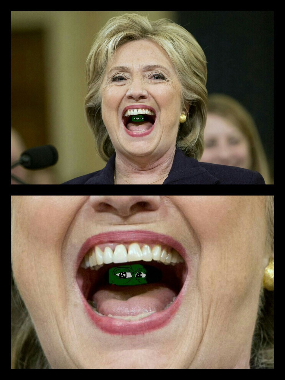 Pepe The Frog Hillary Clinton and Pepe The Frog