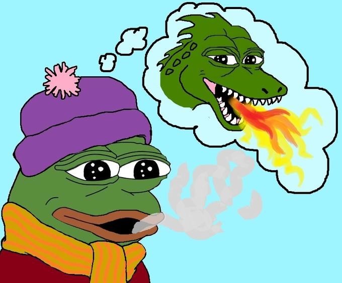 Pepe The Frog Frost Breath