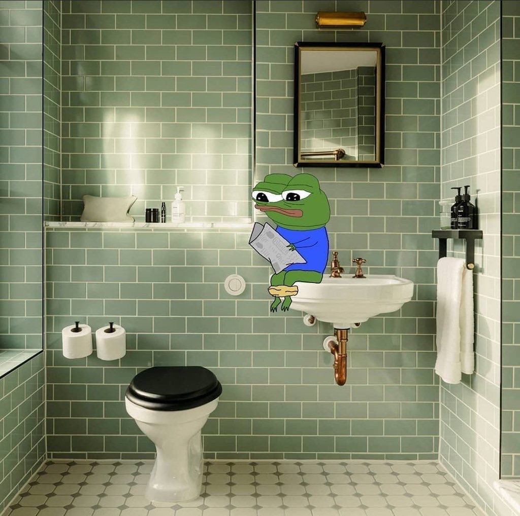 Pepe The Frog Pepe Toilet