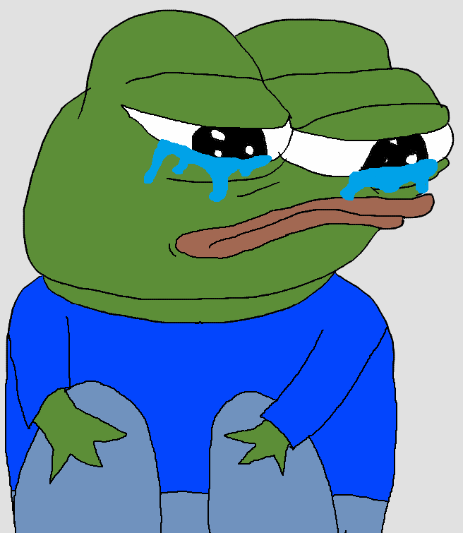 Watch Pepe The Frog Crying Pepe Knees.