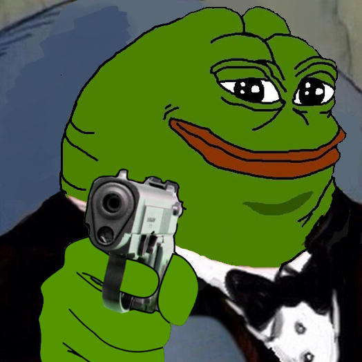 Pepe Godfather Gun - Pepe The Frog