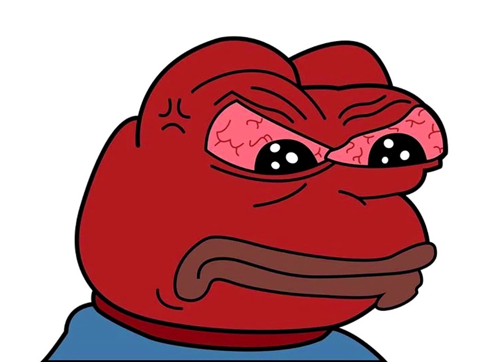 Red Angry Pepe
