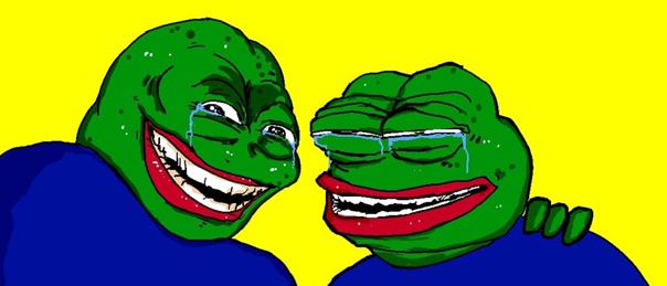 Two Pepes Laughing
