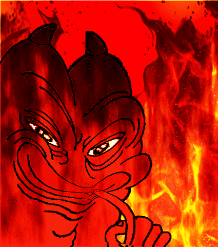 Hell Pepe Demon Devil GIF - Pepe The Frog