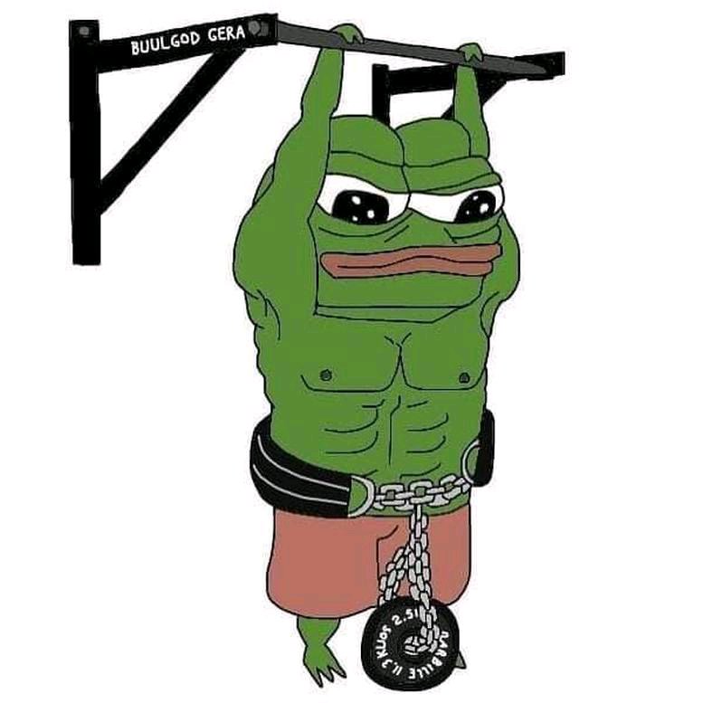 Pepe The Frog Pull-up Pepe