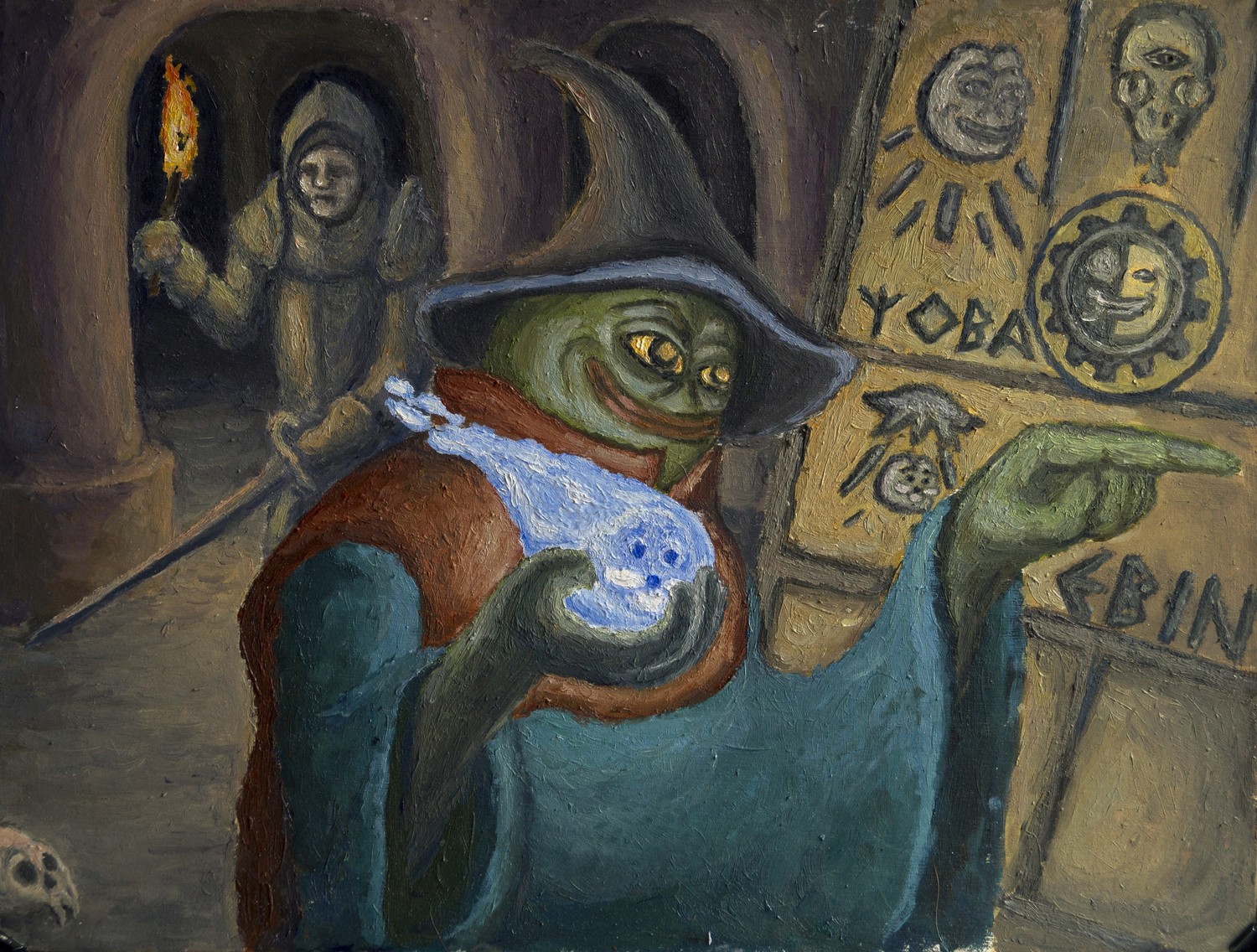 Dungeon Wizard Pepe Ebin - Pepe The Frog
