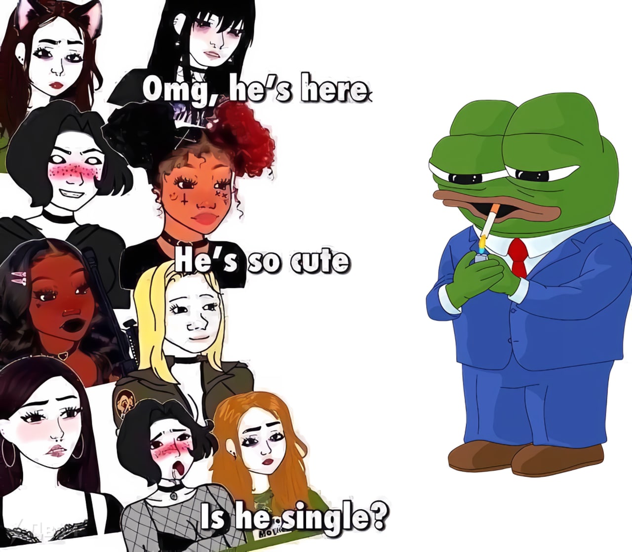 OMG he's here - Is he single? - Pepe - Pepe The Frog