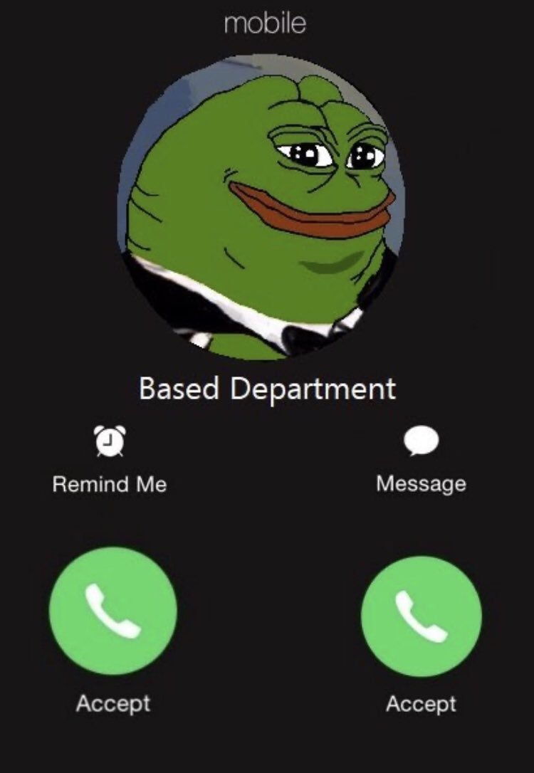 Pepe The Frog Pepe Based Department Calling Phone