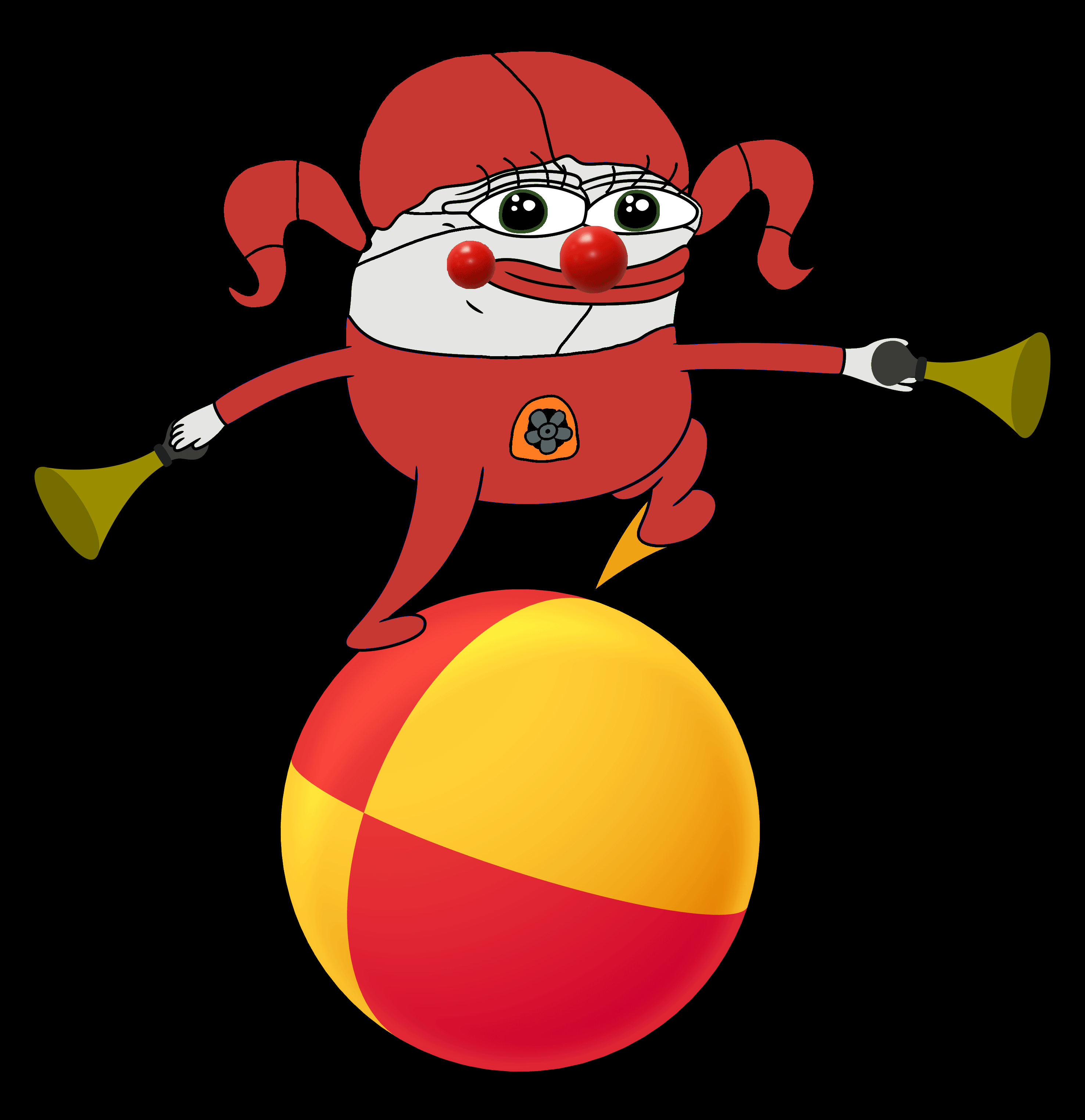 Pepe Clown Ball Honker GIF