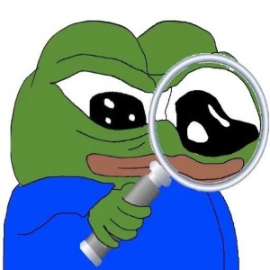 Pepe magnifying glass