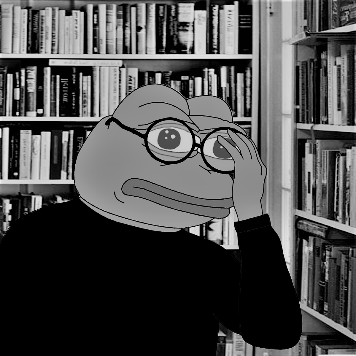 Intellectual Pepe Foucault Facepalm - Pepe The Frog