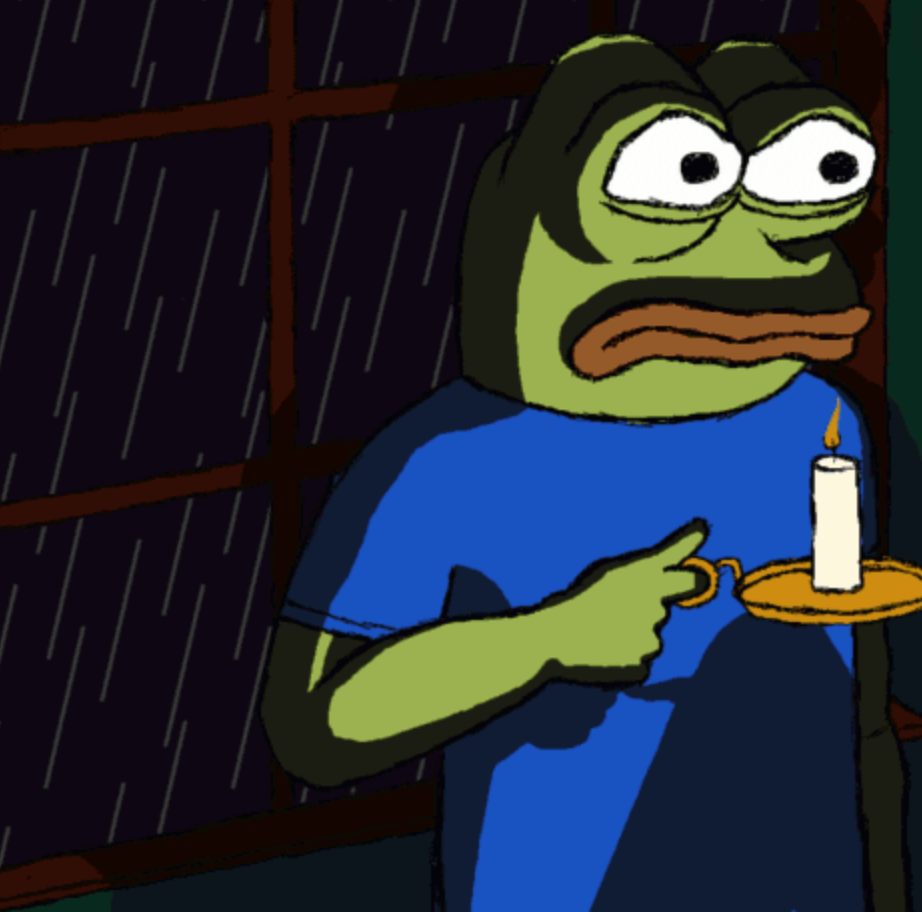 Pepe Fear in the Dark - Pepe The Frog