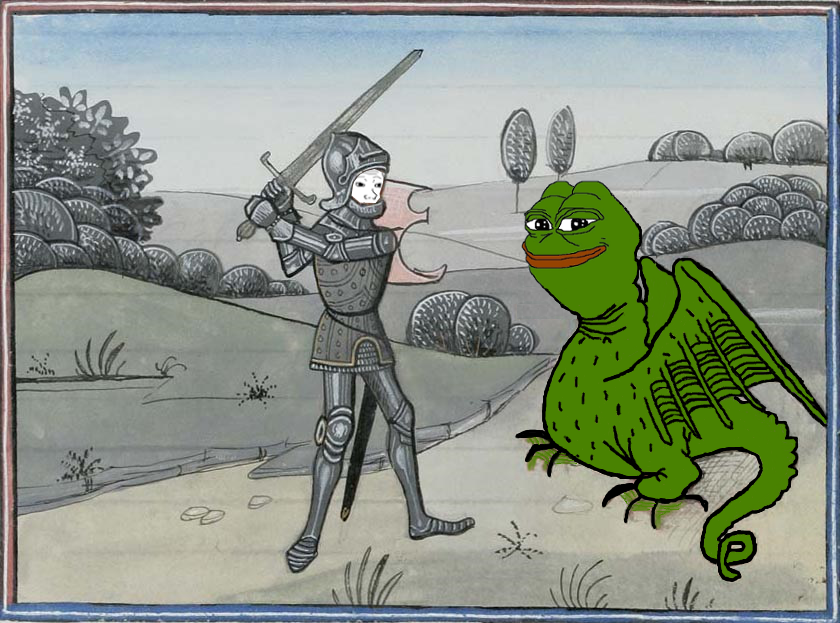 Pepe The Frog Pepe Medieval Dragon