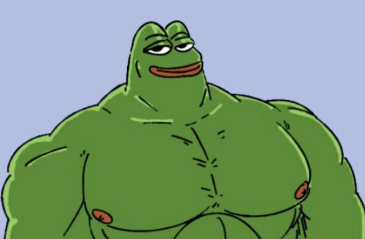 Pepe The Frog Big Pepe Smug Bodybuilder