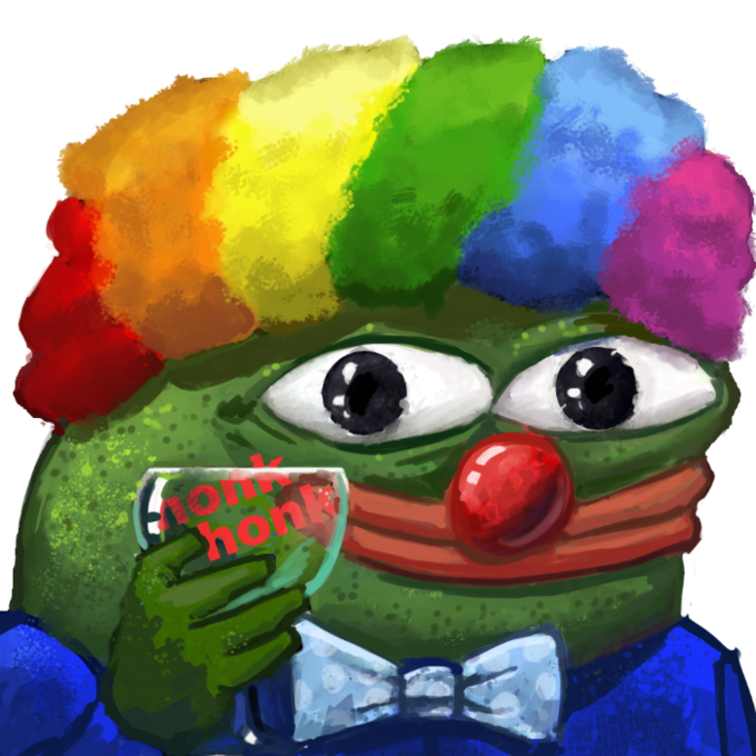 Pepe Clown Honk Honk Cheers