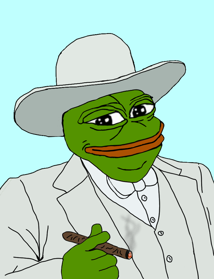 Pepe The Frog Pepe Cowboy White Suit