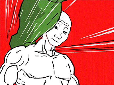 Pepe vs FeelGuy Fight GIF