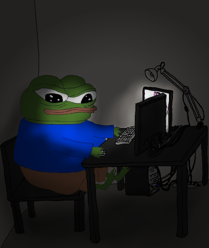 Night Browsing Pepe Computer