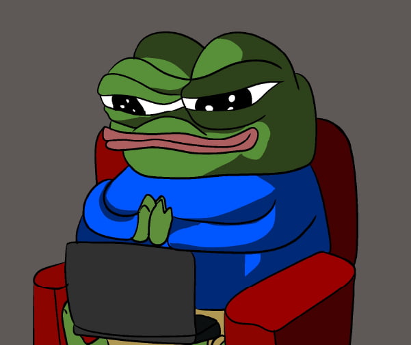 Pepe rubs his hands hehe
