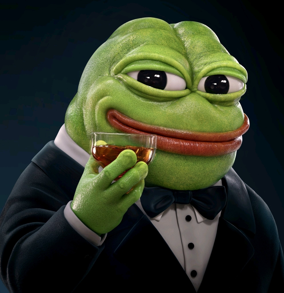 Pepe The Frog Classy 3D Pepe Cheers